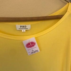 Yellow Short sleeved Piko shirt